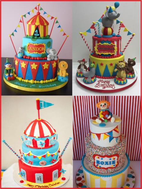 ideas for fake cake theme circus
