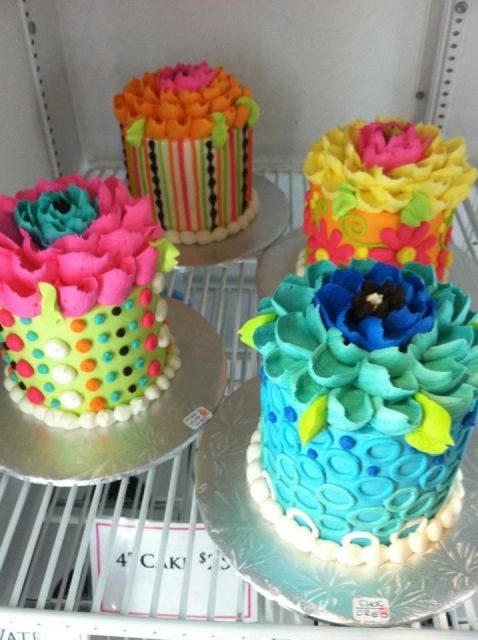 cake with colorful flowers 6