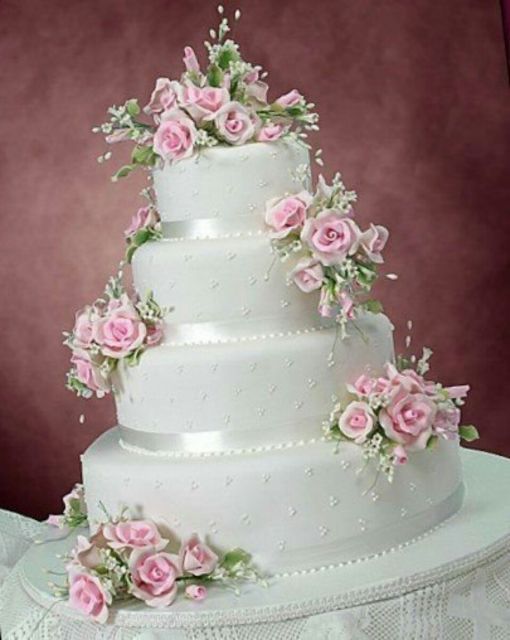 fake cake with flowers 4