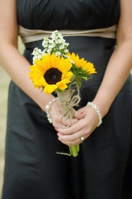 sunflower bouquet simple ideas