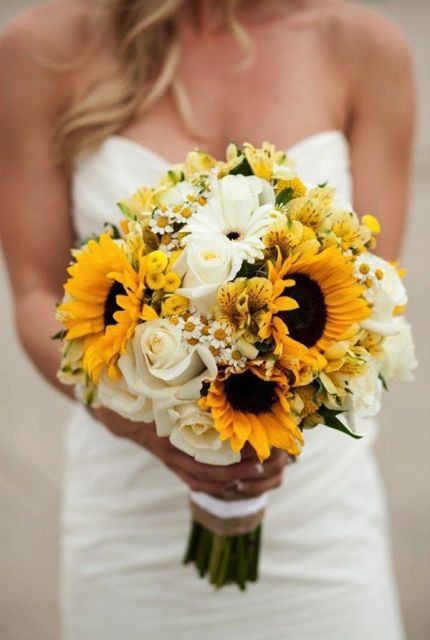 sunflower bouquet highlighted
