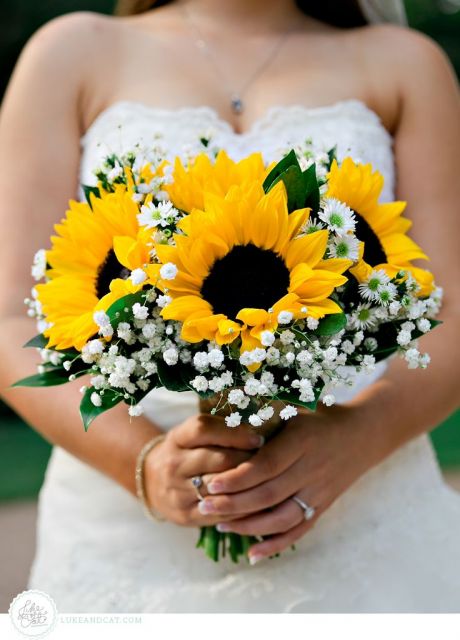 sunflower and flower bouquet