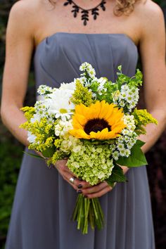 sunflower bouquet with flowers