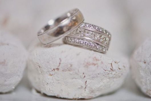 Gift for Silver Wedding rings
