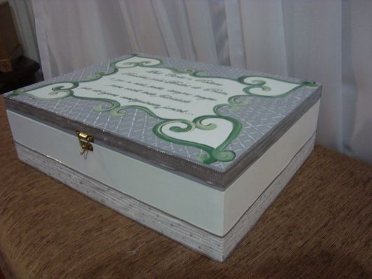 Gift for Silver Wedding box craft
