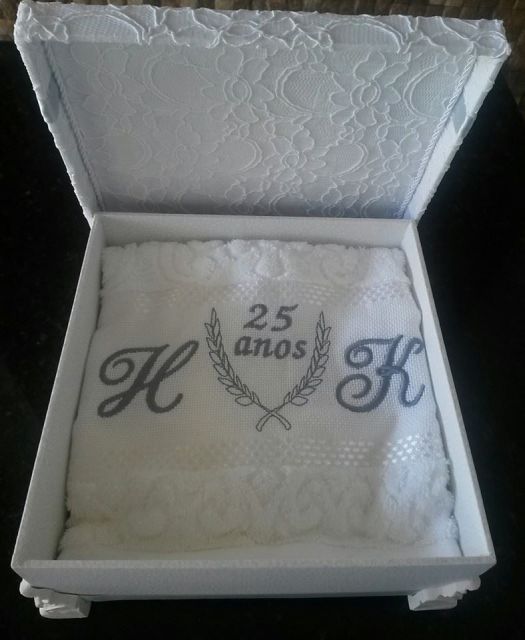 Gift for Silver Wedding Tablecloth