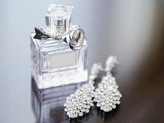 Silver Wedding Gift, perfumes and jewelry