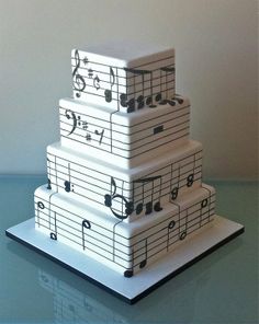 cake-with-musical-notes-for-wedding