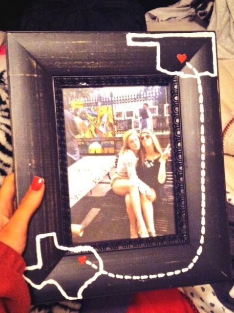 present-to-friend-themed-picture frame