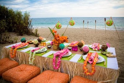 Hawaiian beach party
