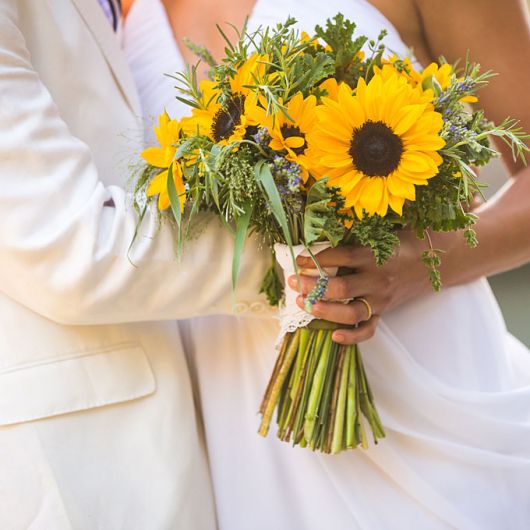sunflower bouquet for brides