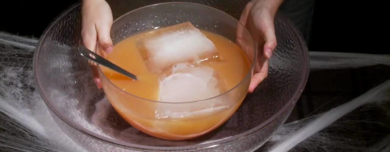Can dry ice go in punch?