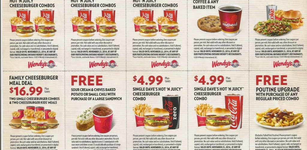 Does Wendy's have coupon books?