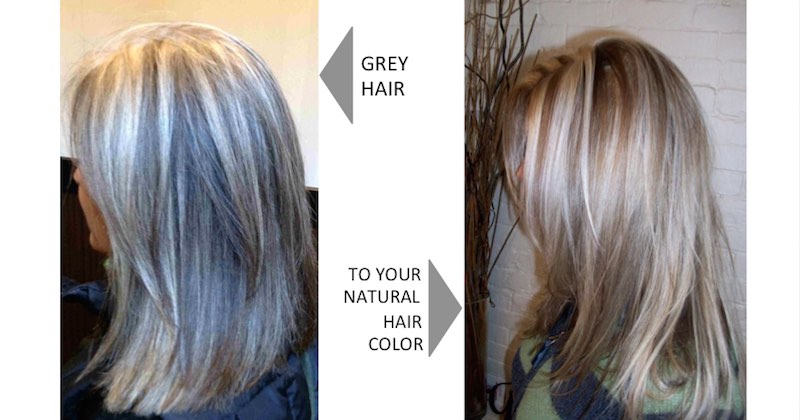 How can I darken my grey hair naturally?