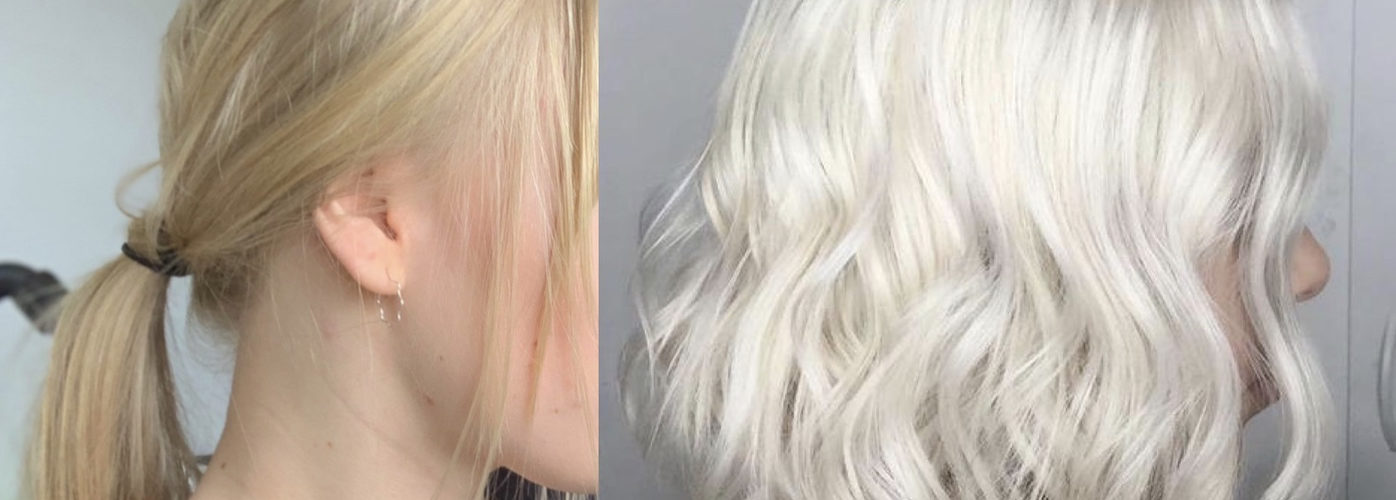 How can I dye my hair white in one day?