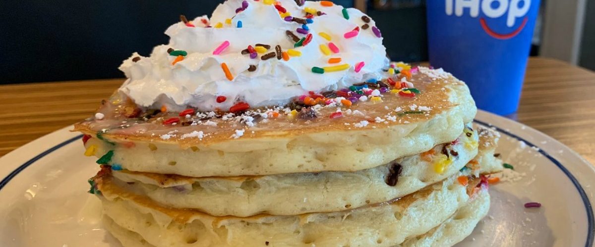 How do I get birthday pancakes at IHOP?