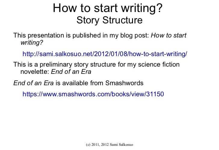 How do I start writing a story?