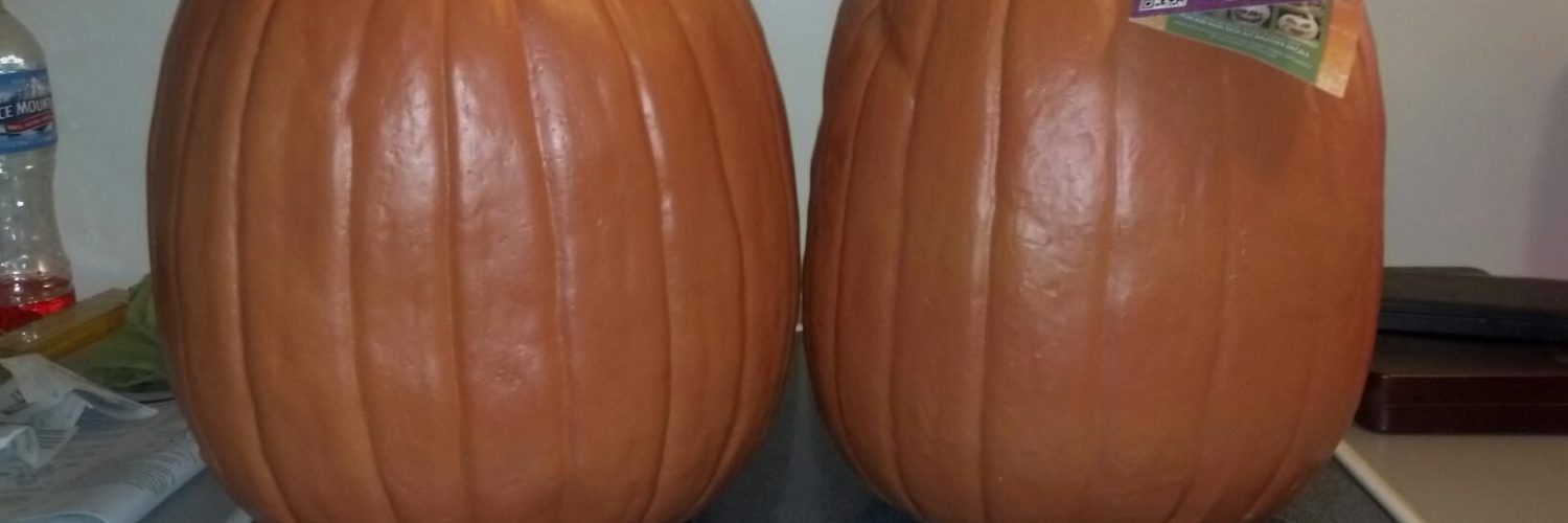 How do you decorate a fake pumpkin?