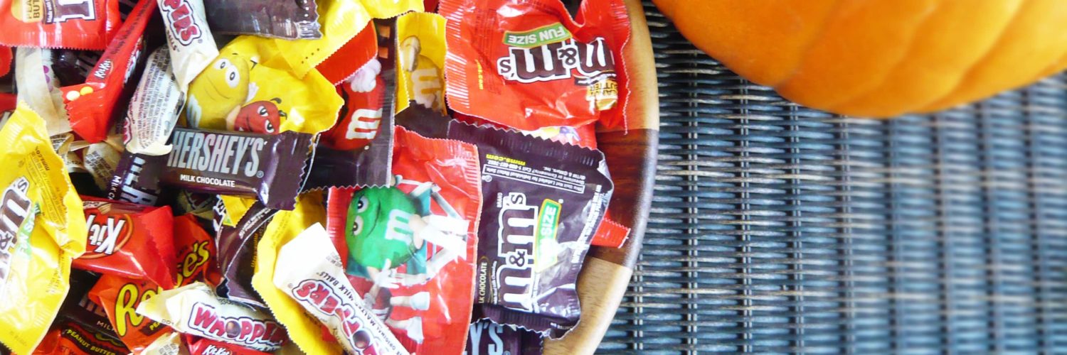 How do you get rid of leftover Halloween candy?