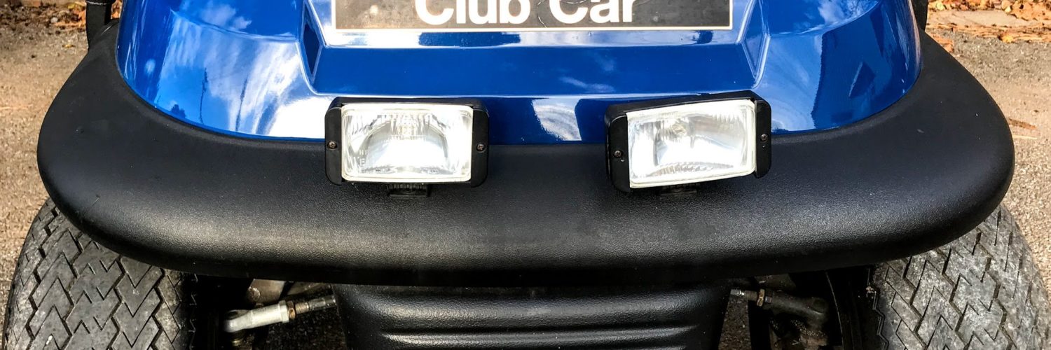 How do you hang lights on a golf cart?