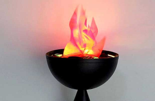 How do you make a silk flame?
