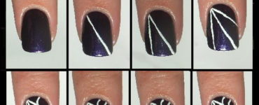 How do you make a spider web on your nails?