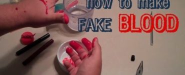 How do you make fake blood that doesn't stain?