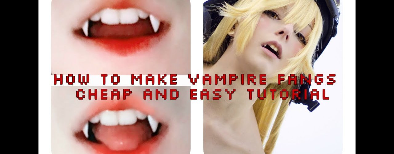 How do you make vampire teeth at home?