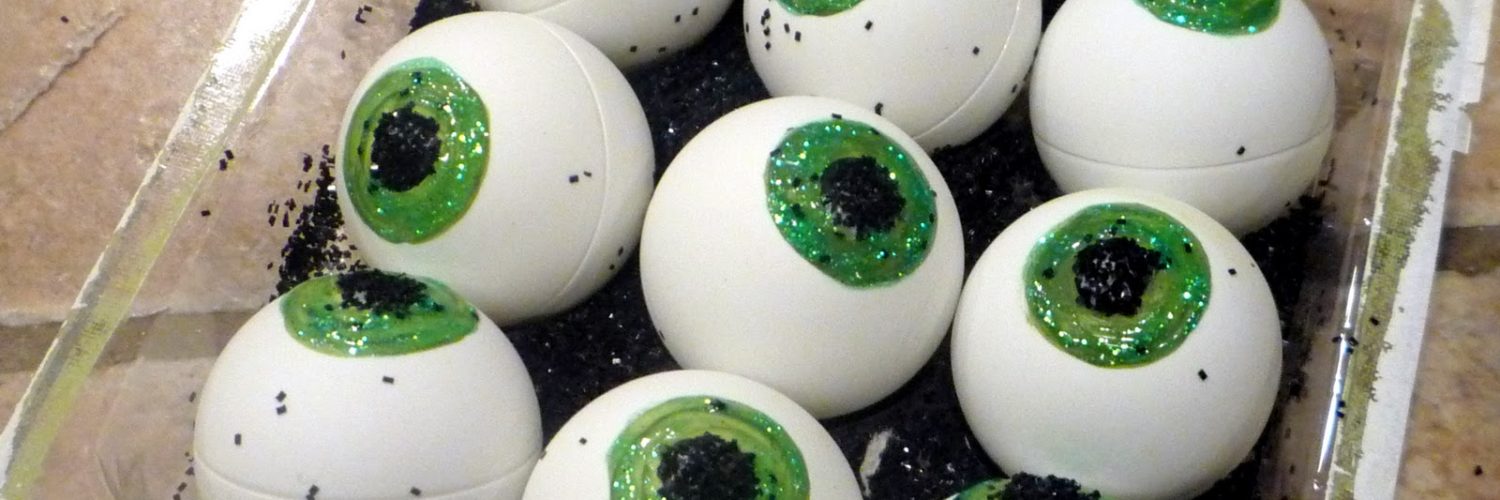 How do you paint eyeballs on ping pong balls?