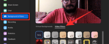 How do you put Halloween filters on Zoom?