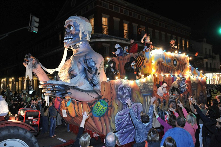 How does New Orleans celebrate Halloween?