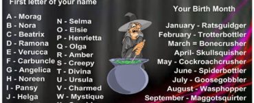 What are some witch names?