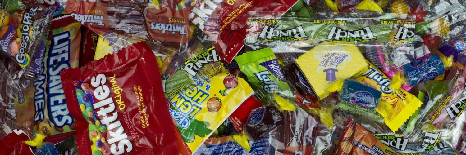 What day is the most candy sold?
