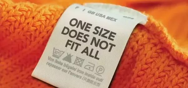 What does one size in clothing mean?