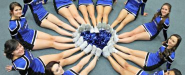 What fabric is used for cheer uniforms?