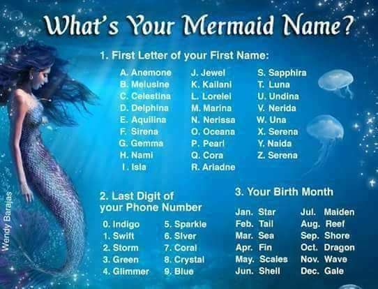 What is a good name for a mermaid?