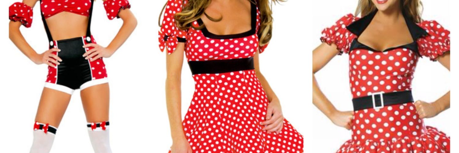What outfits does Minnie Mouse wear?