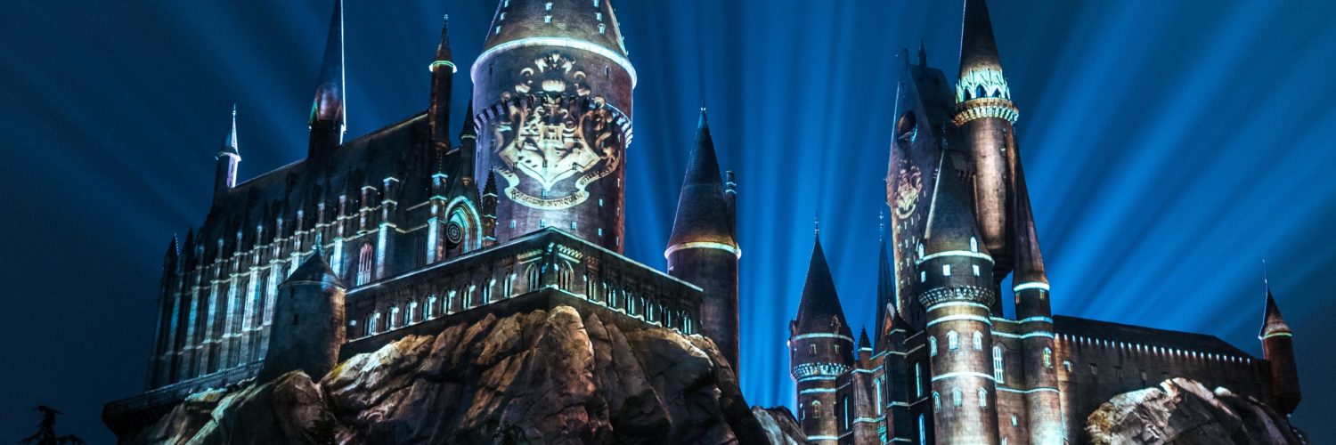 What time does Hogwarts light show start?