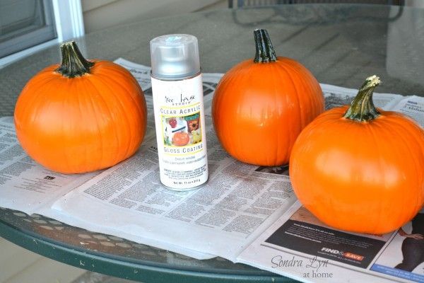 What to spray on pumpkins to preserve them?