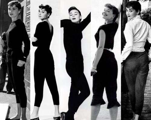 What type of pants did Audrey Hepburn wear?