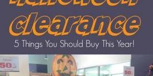 When should I buy Halloween clearance?