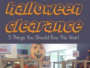 When should I buy Halloween clearance?
