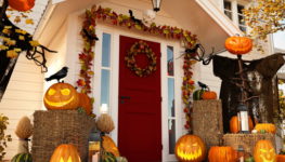 When should I put up Halloween decorations?