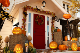 When should I put up Halloween decorations?