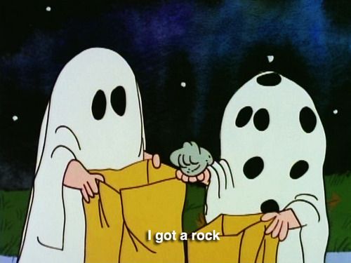Who dressed up as a ghost in Charlie Brown?